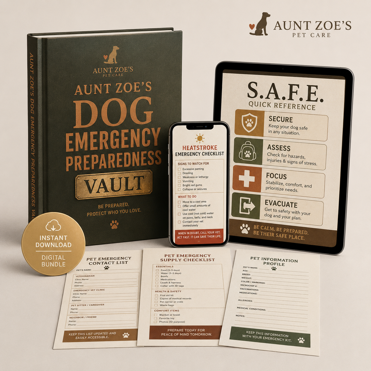 When Every Second Counts: Aunt Zoe's Dog Emergency Guide E-Book